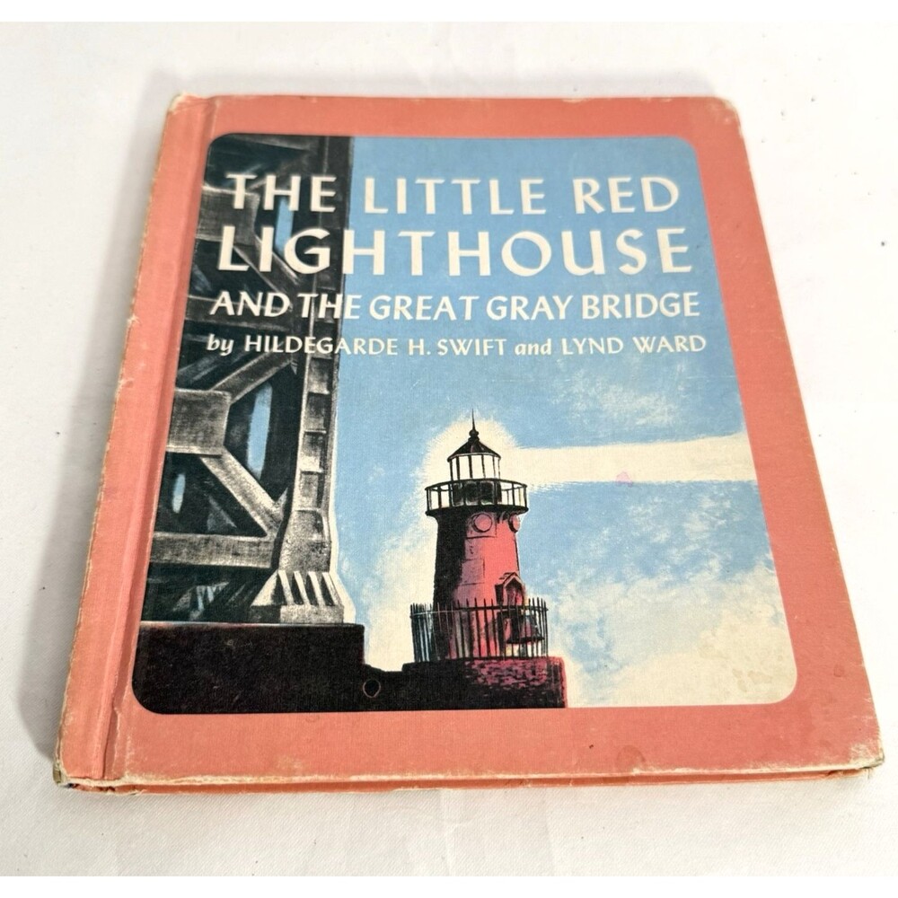 The Little Red Lighthouse and the Great Gray Bridge 1942 NYC Story 1970s Print